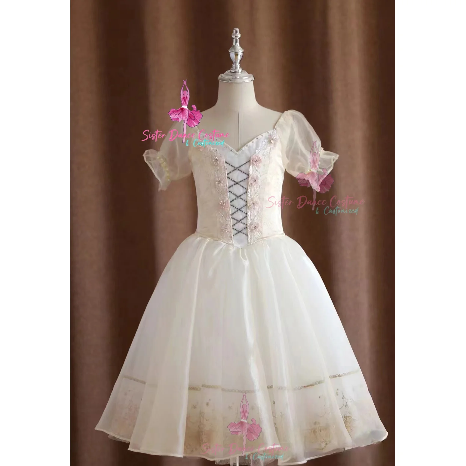 2024 New Giselle Clara Gopelia tutu Performance Long dress costume Adult children customized race dress