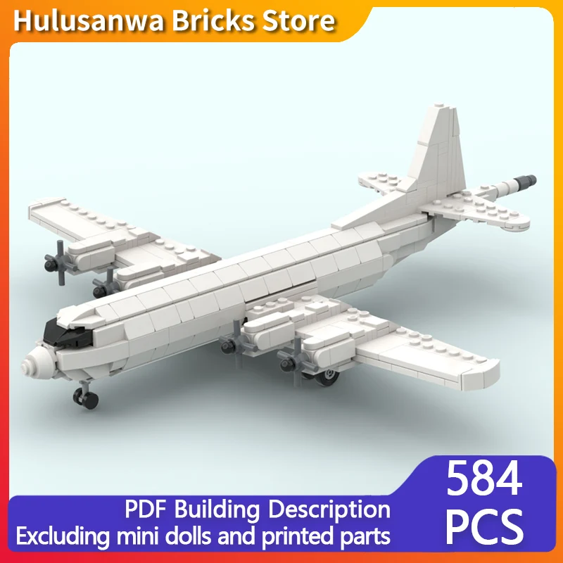

P-3 Maritime Patrol Aircraft Model MOC Building Bricks War Equipment Modular Technology Gifts Holiday Assemble Children Toy Suit