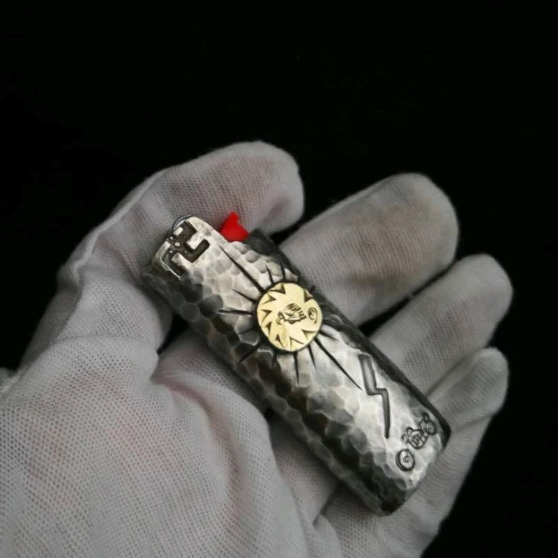 

Новинка, 1 шт., Обложка из стерлингового серебра с зажигалкой, подходит для Bic J3/ J5, Обложка с зажигалкой, Обложка