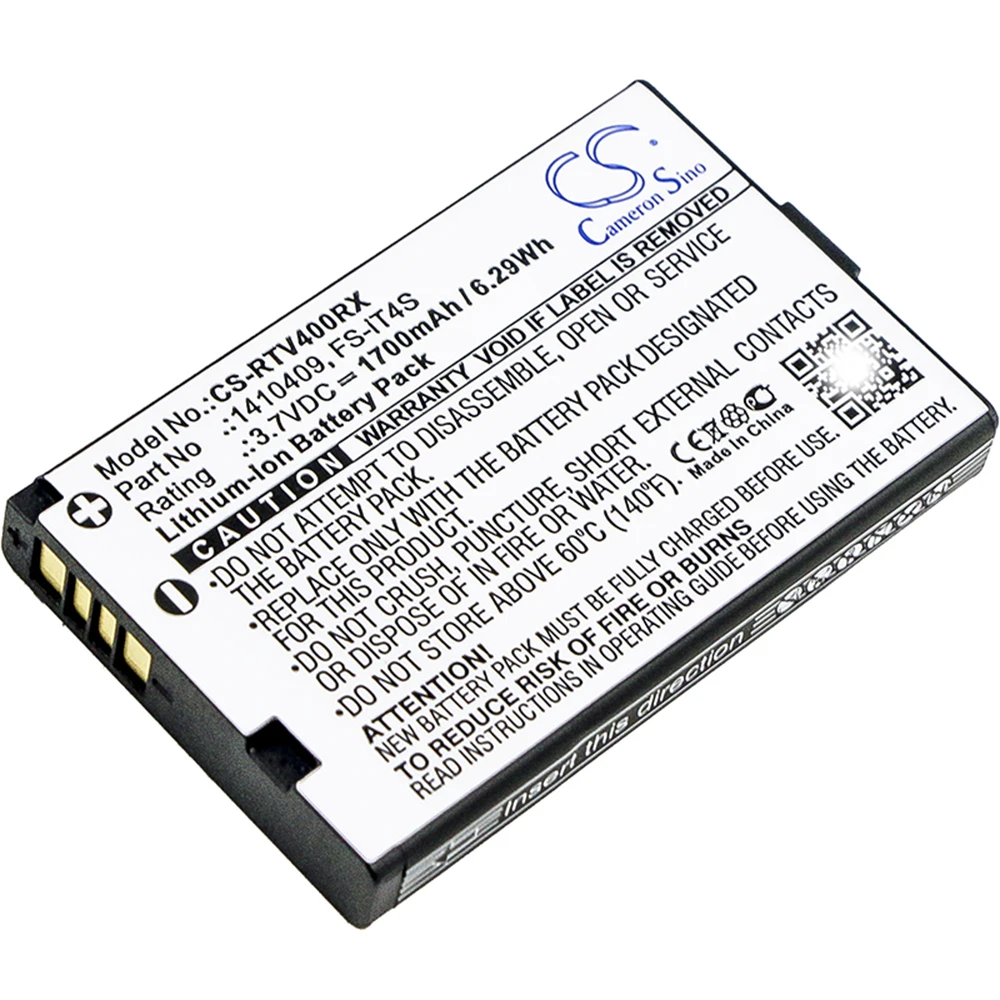 Cameron Sino 1700mAh 3.7V Remote Controller Battery For Reely GT4 EVO Part Number 1410409 FS-iT4S