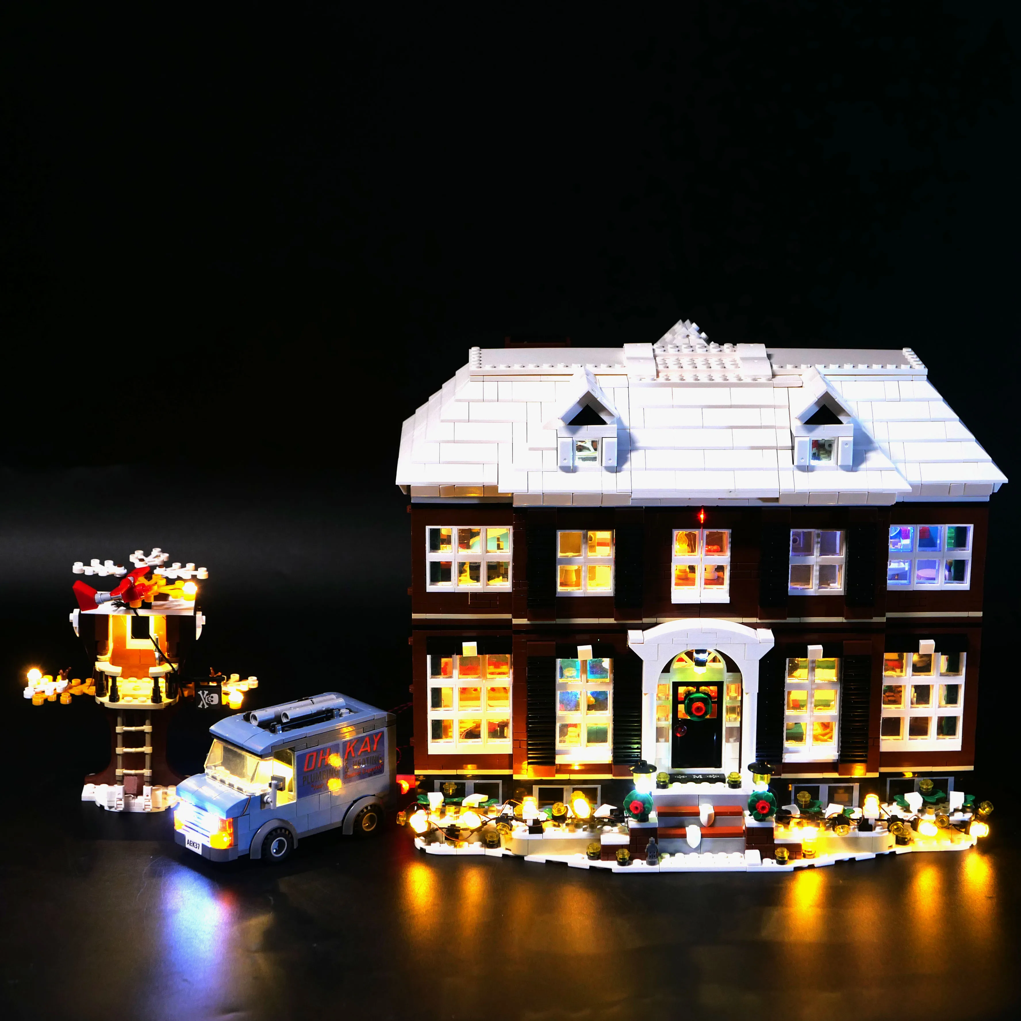 LP building block lighting LW1032 is suitable for Home Alone building block LED remote control lighting set lighting