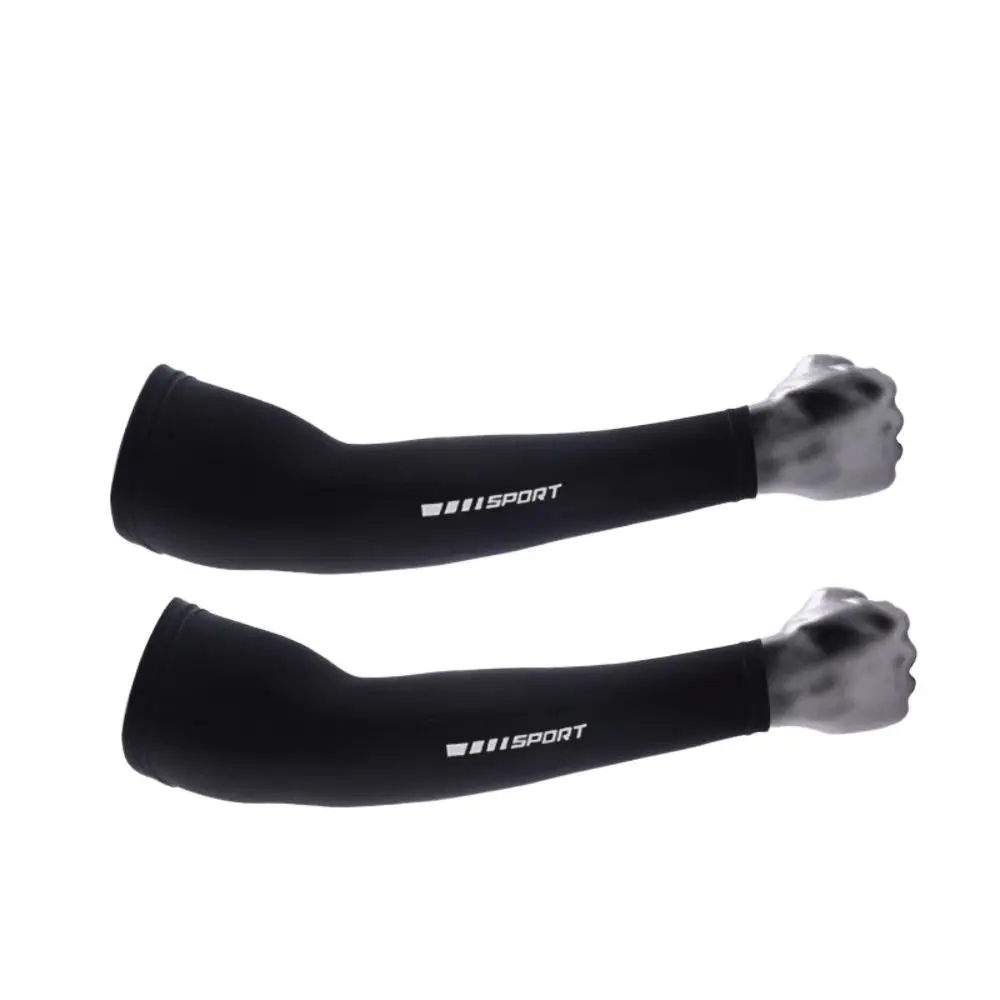 Summer Ice Silk Ice Sleeves UV Protection Loose Long Arm Glove Non-slip Breathable Arm Sleeves Men