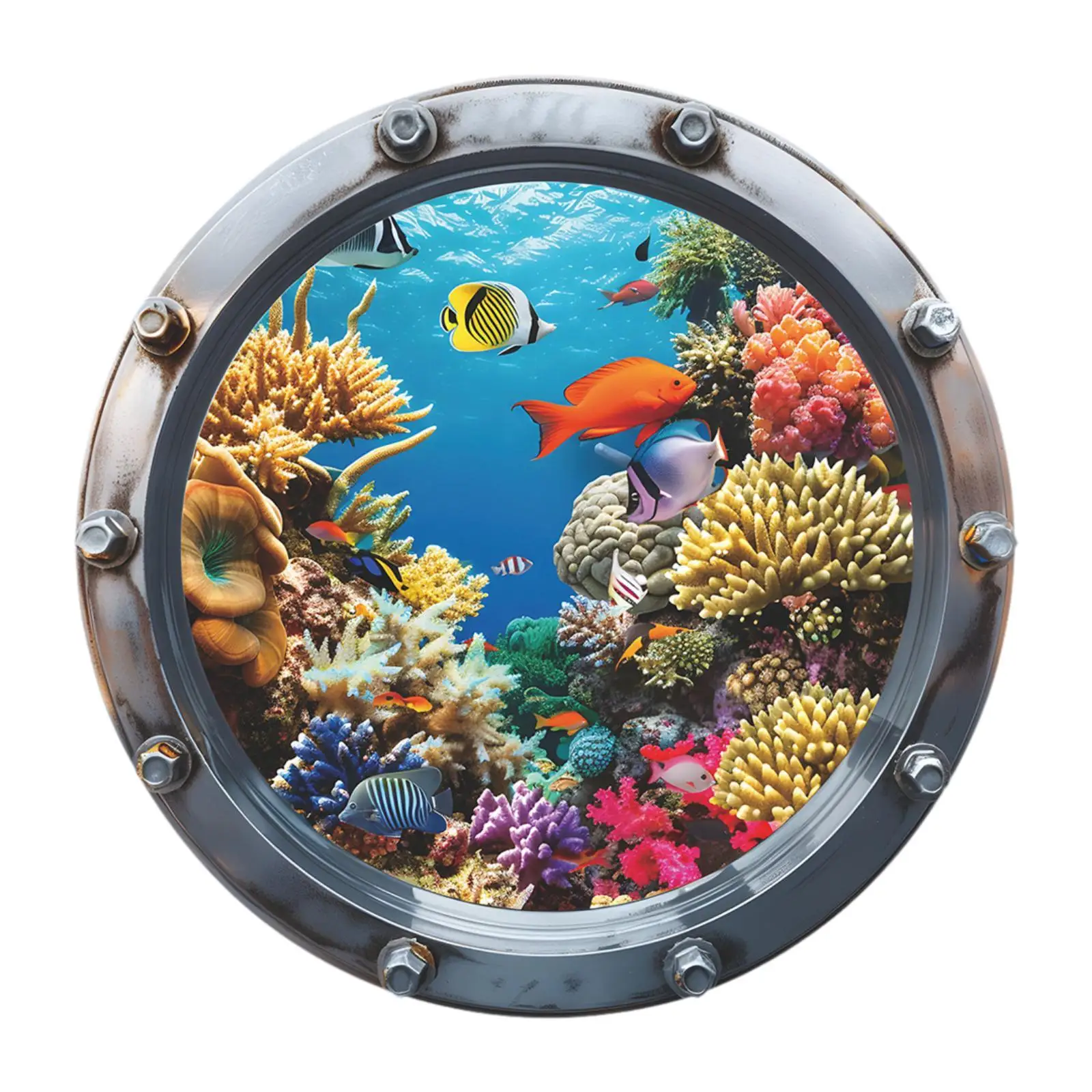 ملصقات حائط على شكل سمكة على شكل سمكة مرجانية لغرفة نوم غرفة الحضانة #2