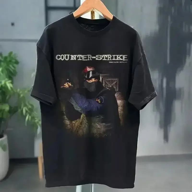 Sale Counterstrike 1 6 1999 Promo Vintage Washed Black T Shirt