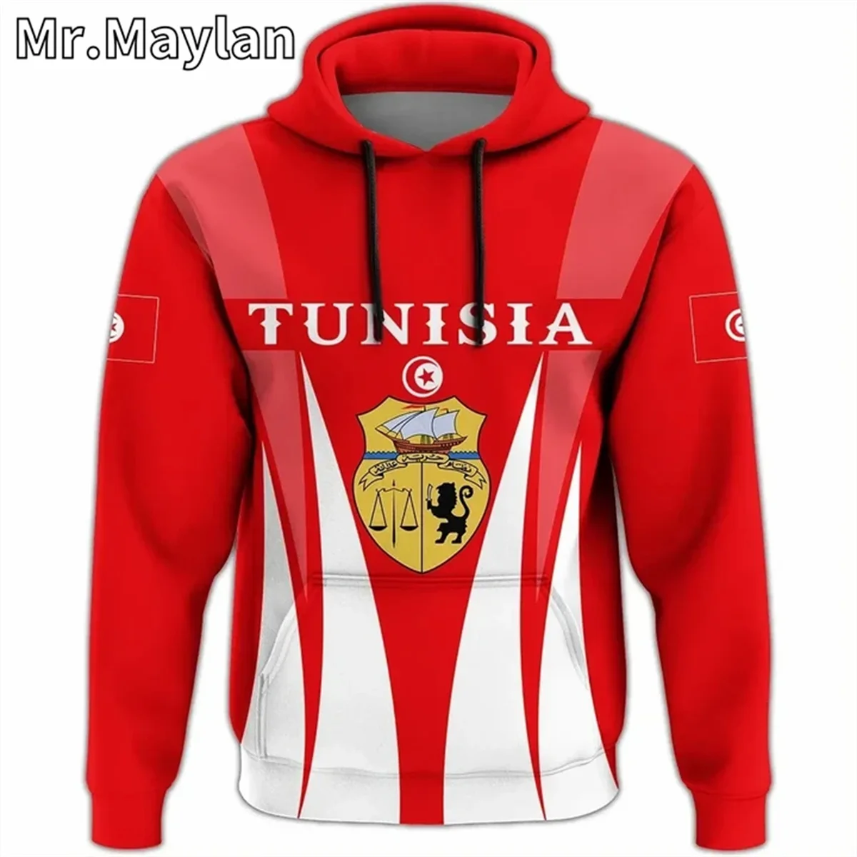 AFRICAN HOODIE Country TUNISIA Flag 3D Printed Unisex Hoodies Men/Women Streetwear Zip Pullover Casual Jacket Tracksuits YH-211