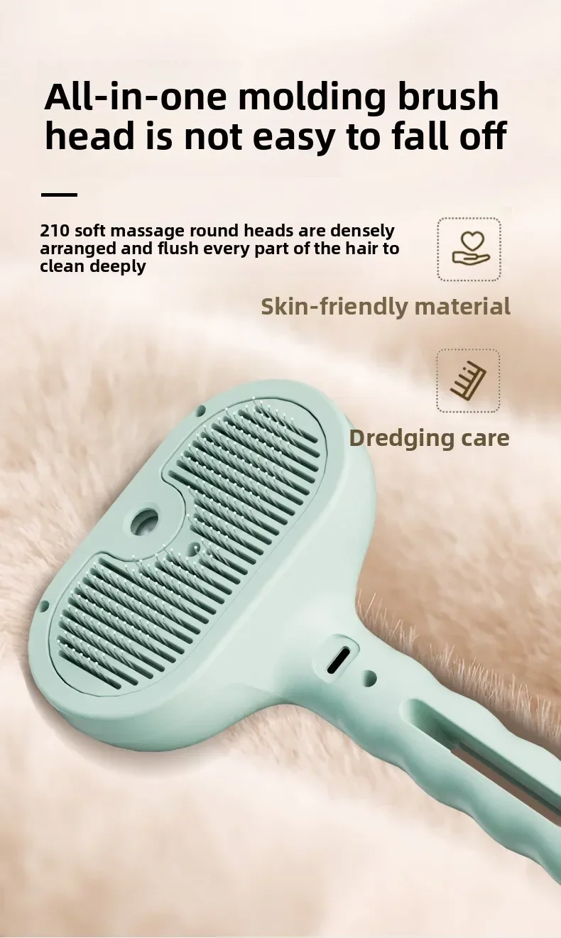 Pet Clean Steam Spray Dog Grooming Brush Unique Steam Brush For Dogs Luxury Grooming Brush Dog Steam Brush C