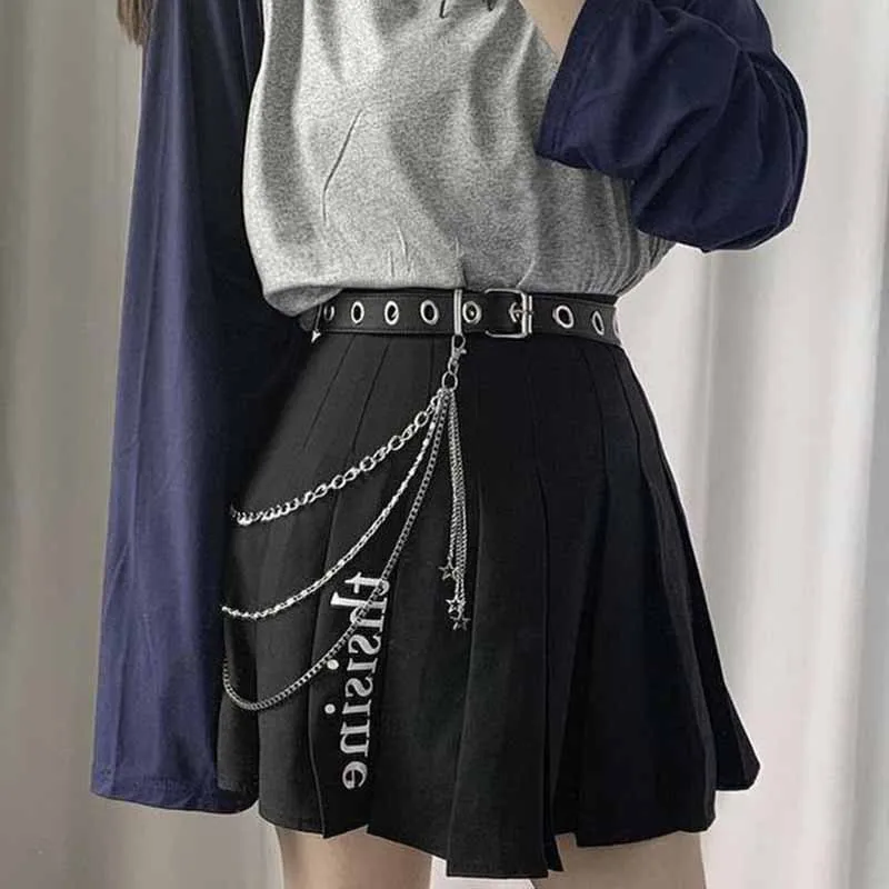 Punk Fashion Eye Tassel Belt Men's and Women's Fashion Street Hip Hop Chain Decorative Chain Belt