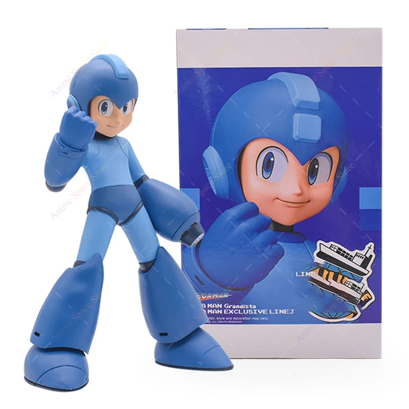 Figuras de acción de Rockman para niños, juguetes de PVC de 22cm, modelo coleccionable de Grandista MegaMan, regalos Kawaii