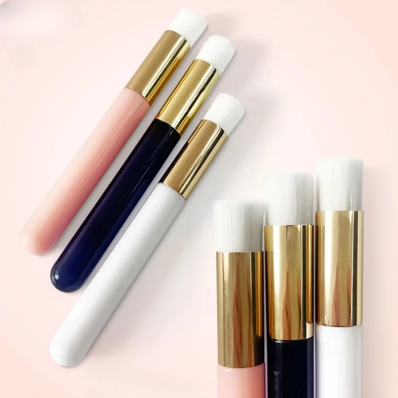 부드러운 브리슬 속눈썹 청소 브러시 필 오프 디자인 듀얼 엔드 속눈썹 연장 브러시 인체공학적 핸들 컴팩트 사이즈