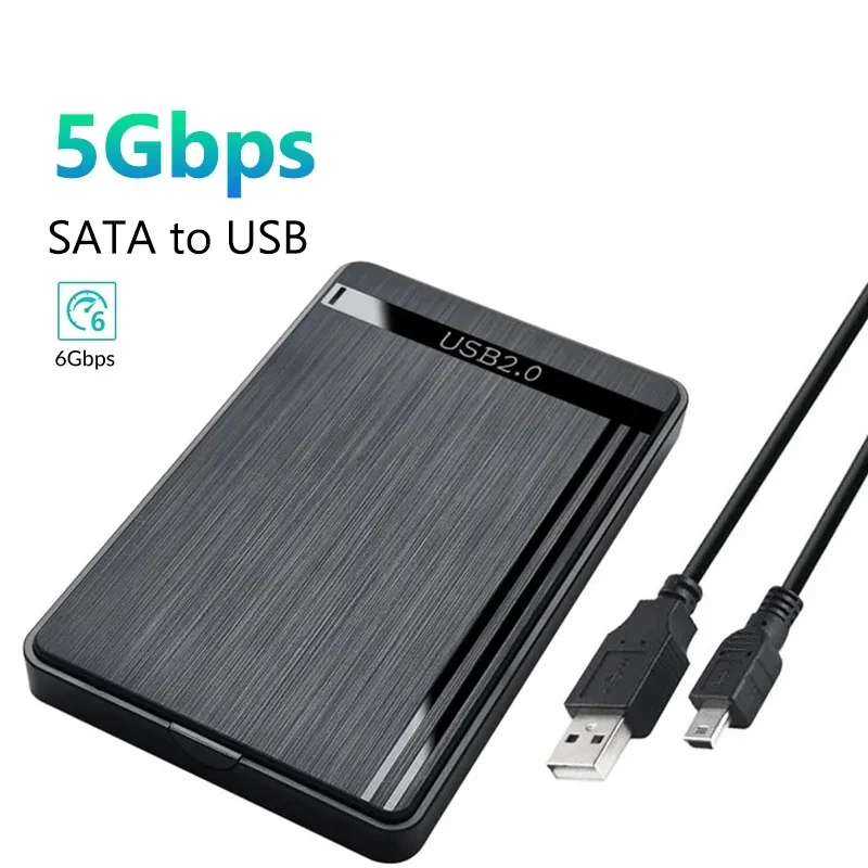 

2,5-дюймовый внешний жесткий диск Корпус USB 3.0/2.0/Type C к SATA Корпус жесткого диска SATA Type C Корпус жесткого диска для портативного компьютера