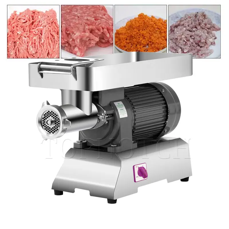 

Meat Grinder Commercial Electric Stainless Steel High Power Table Top Automatic Frozen Chicken Rack With Rib Beef