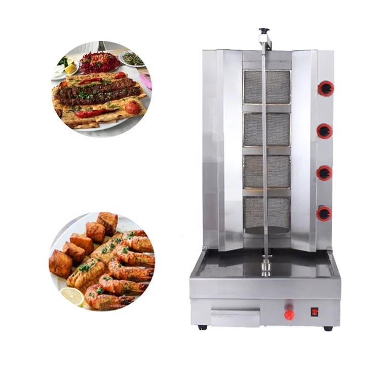 

High quality roasting meat turkey barbecue machine commercial automatic rotary shawarma machine, meat roasting cooker