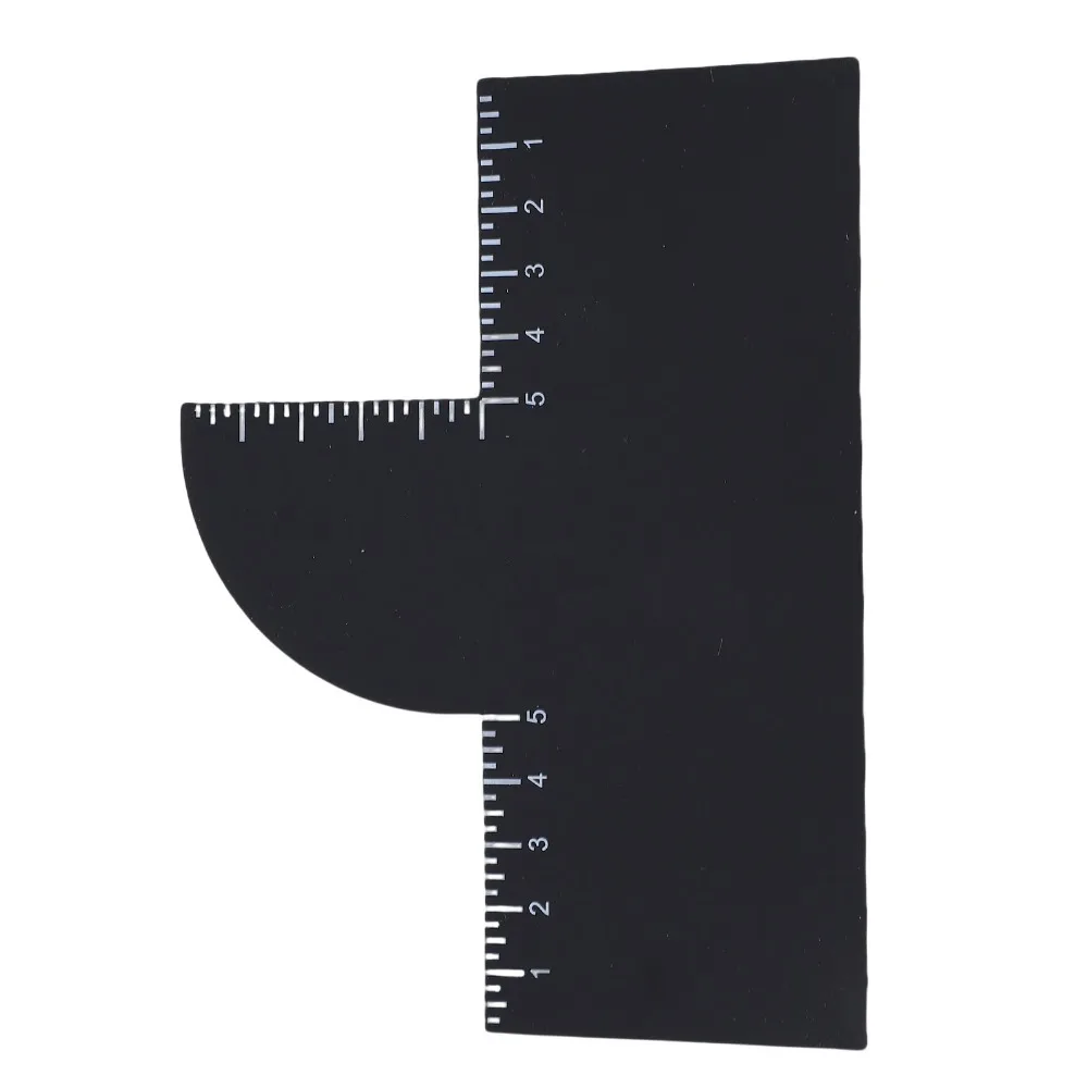 4pcs Reusable Hairline Shaping Tool Measurement Indicator Easy To Clean Barber Enhancement Card Edge Line Up Tool For Men