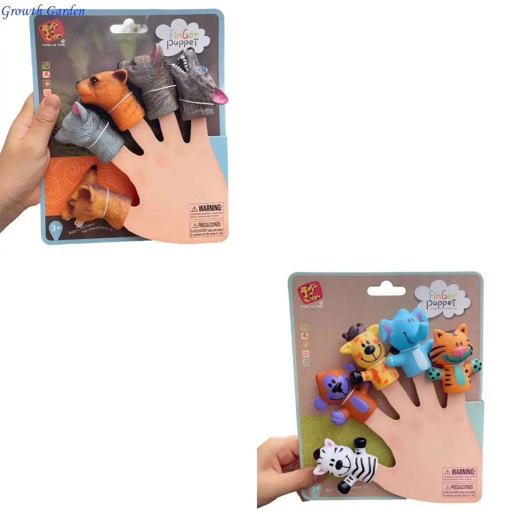 

Educational Animal Finger Puppets for Toddlers Kids Adults Creative Role Play Storytelling Toy Party Supplies E65D
