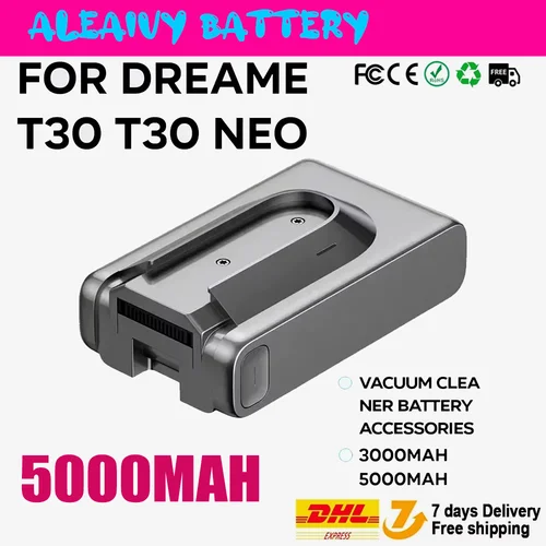 Dreame T30 R20 コードレス掃除機用 29.6V 交換用バッテリーパック、高容量 2900mAh 充電式バッテリー