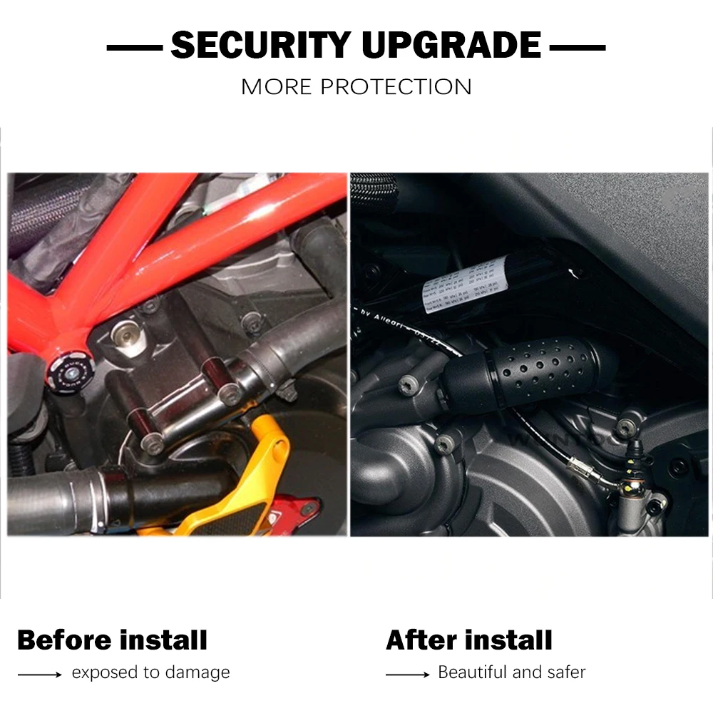 Desert X Accessories Water pump hose protection Cover For Ducati DesertX 2022 2023 New Motorcycle Water pump Heat shields