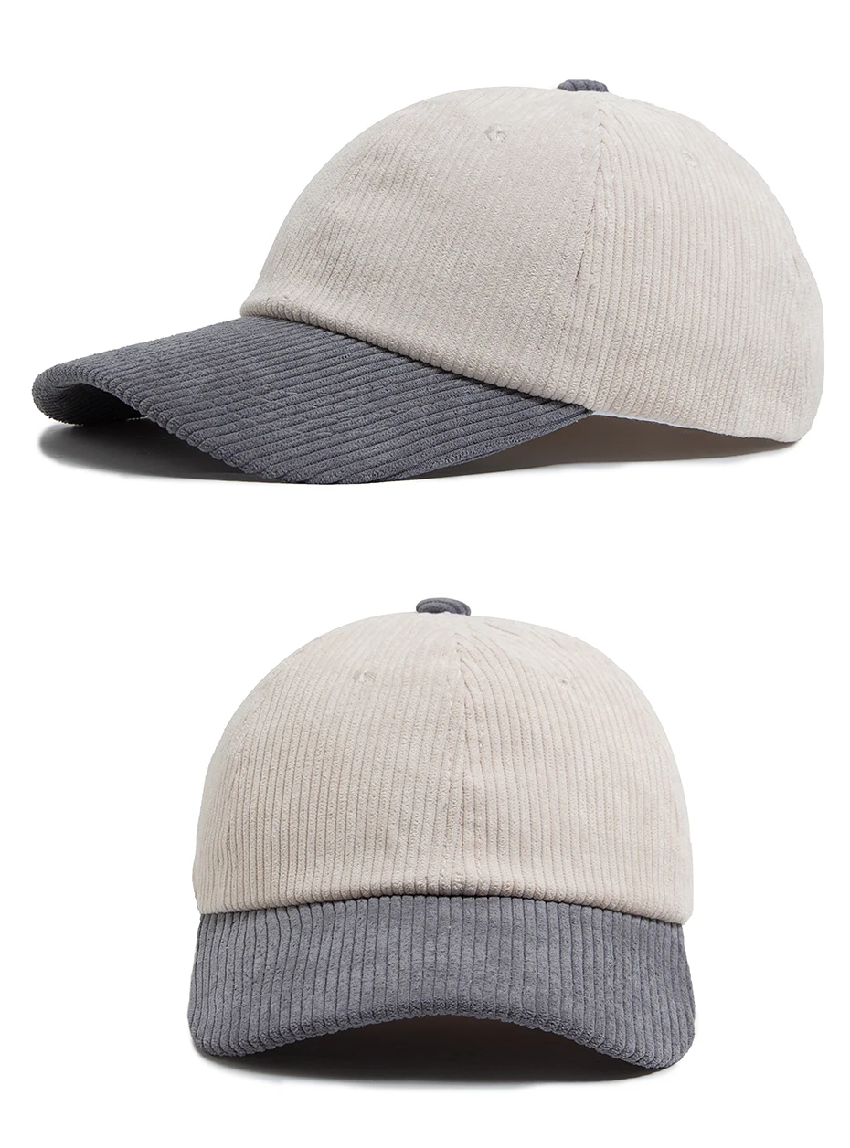 Winter Cord Weibliche Baseball Caps Herbst Casual frauen Hut Fashion Outdoor Sport Männer Kappe Zwei Farbe Passenden Hip Hop hüte – Detail 8