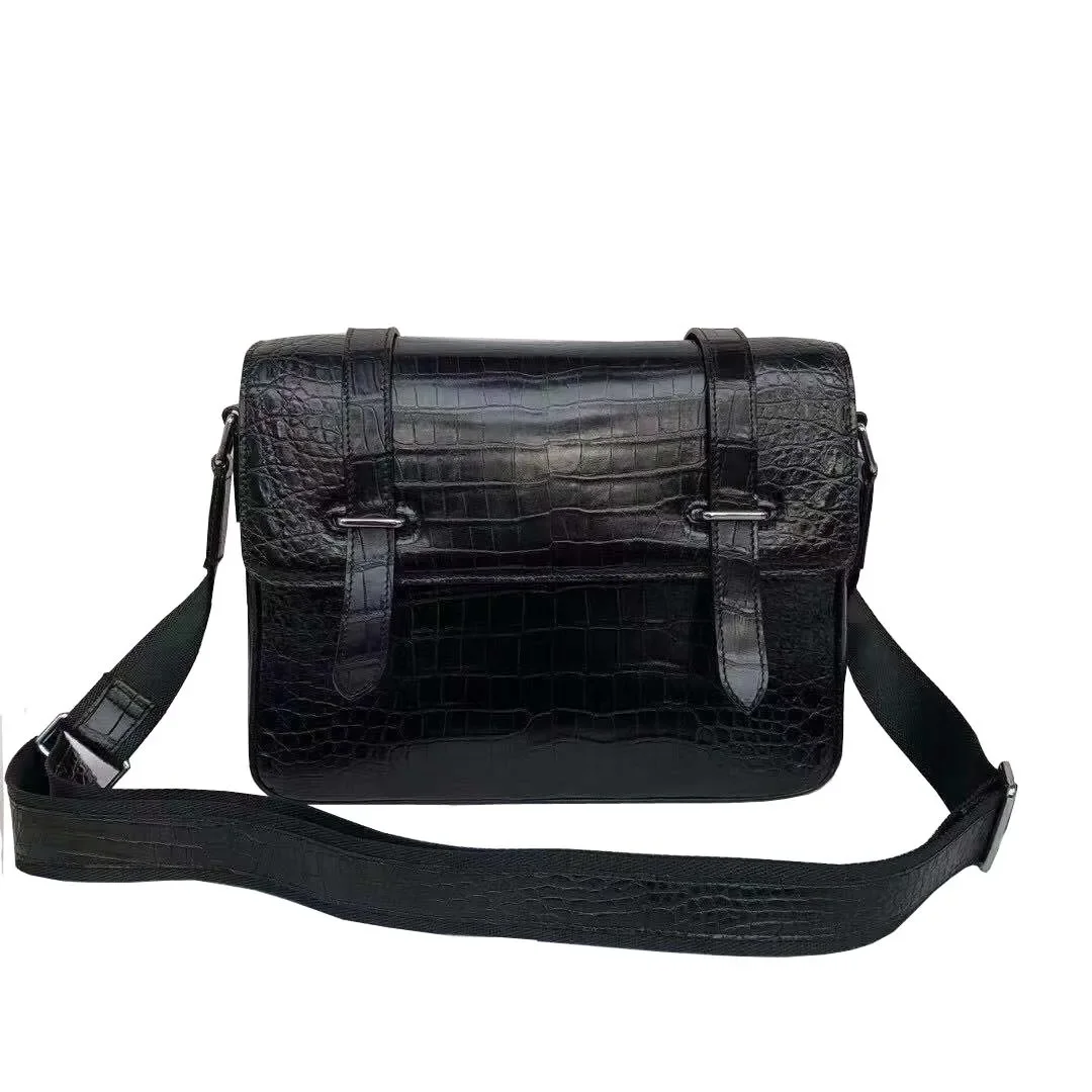 

fanzunxing new men single shoulder men crocodile leather male crocodile bag