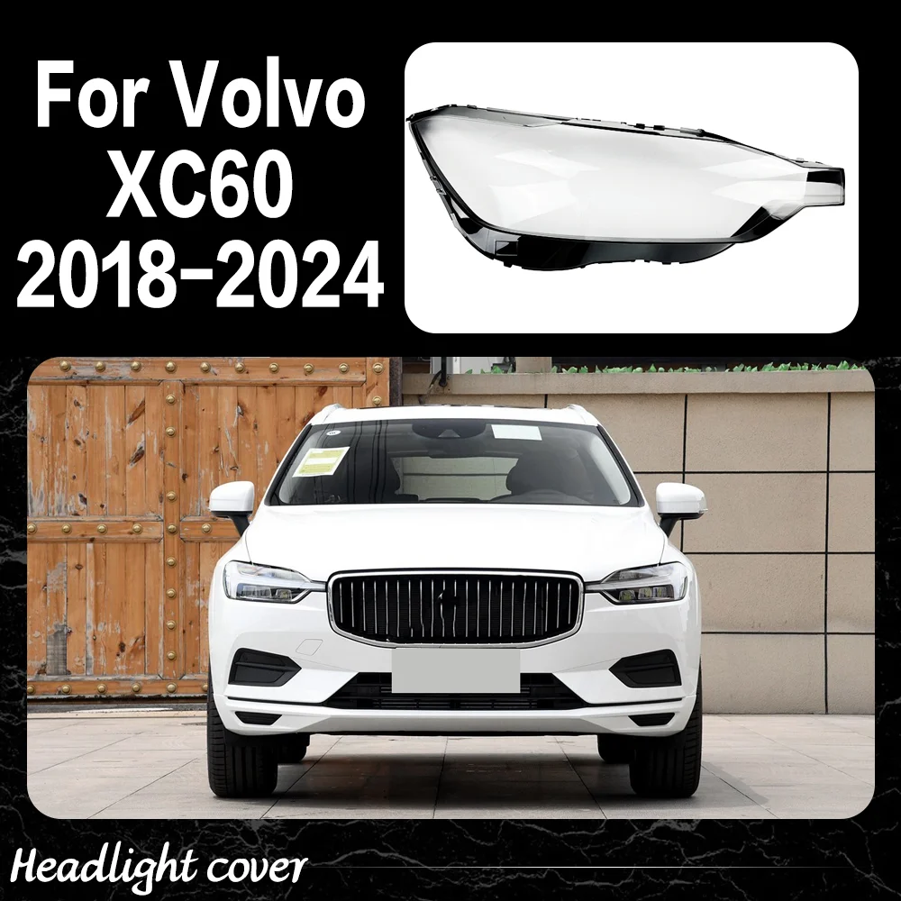 

Крышка фары для Volvo XC60 2018 2019 2020 2021 2022 2023 2024, корпус фары, прозрачные линзы, стеклянный абажур, автомобильные аксессуары