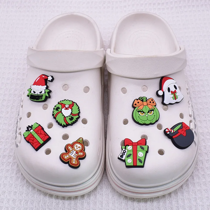 14-98 шт., подвески для обуви на Рождество и Хэллоуин, аксессуары для рукоделия «сделай сам», подвески для обуви Jibbitz типа для Crocs, подарки для детей и взрослых