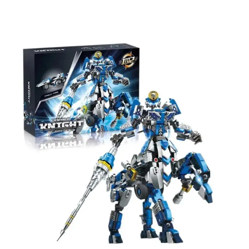 Centaur Mecha Robot 747PCS Building Kit Transformable Model with Articulated Joints Weapons Assembly Toy for kids Birthday Gifts