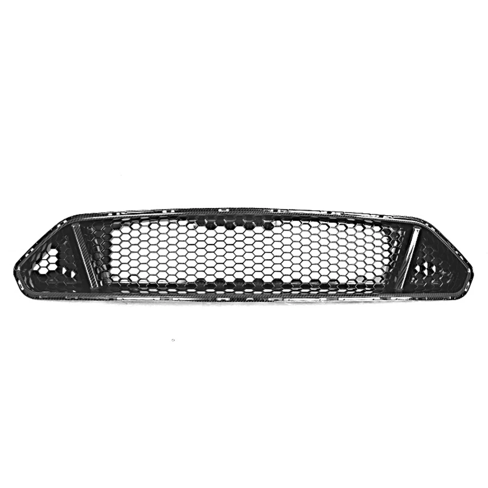 Front Bumper Racing Grill Upper + Lower Grills Cover High Quality ABS Mesh Grille Honeycomb Grid For Ford Mustang 2018-2022