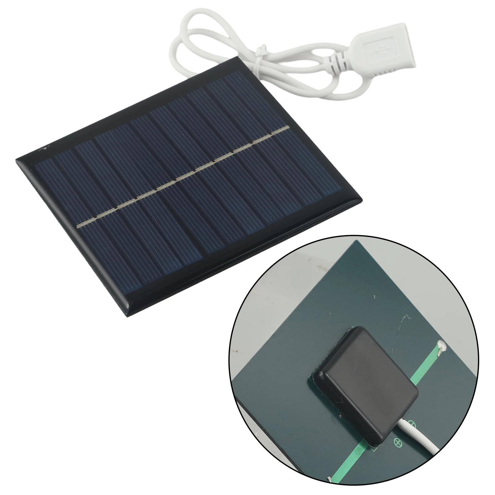 Panel solar monocristalino Cargador solar USB para áreas sin electricidad Fácil de transportar Alta tasa de conversión