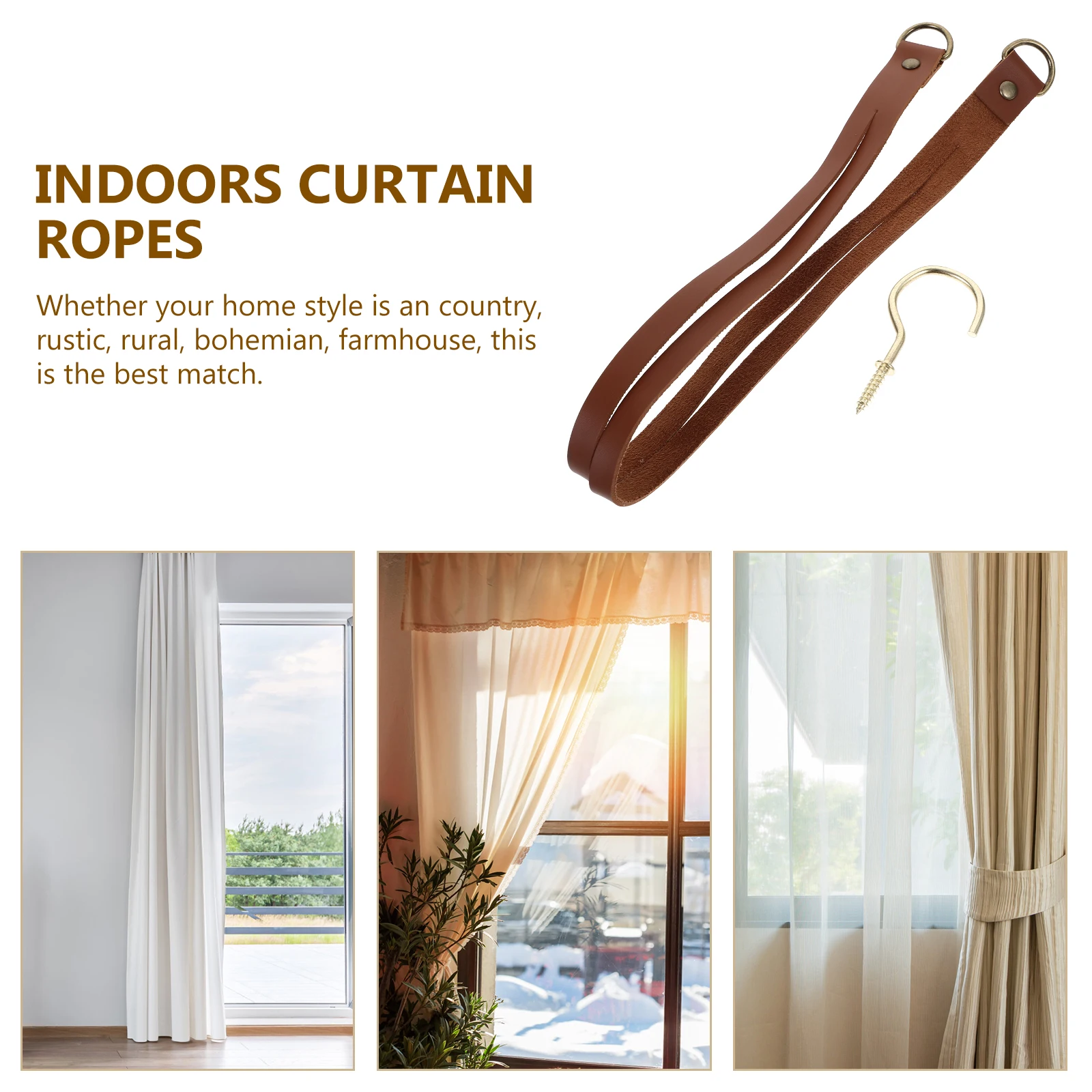 

Curtain Tie Buckle Tieback Holdback Accessories Ties Backs Pu Holdbacks