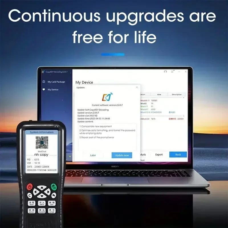 Kopiarka RFID iCopy APP Dekodująca Duplikator Programator dla 13.56MHz 125kHz Niezależna Funkcja NFC do Telefonu Komórkowego Bransoletki