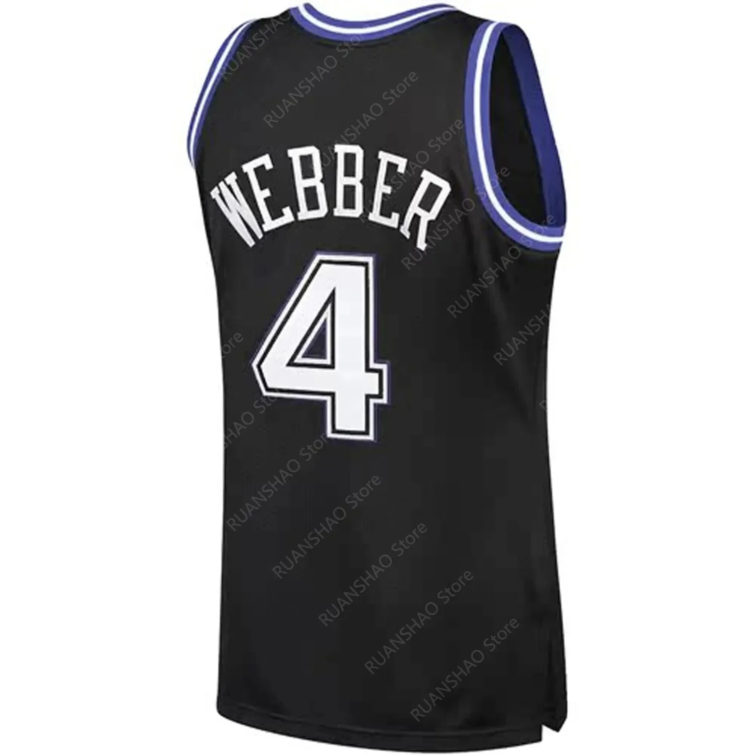 2024 new  Jersey Breathable Dasketball Vest Fan EditionRetro Basketball Training Male Swingman Player Webber Replica  3D Print