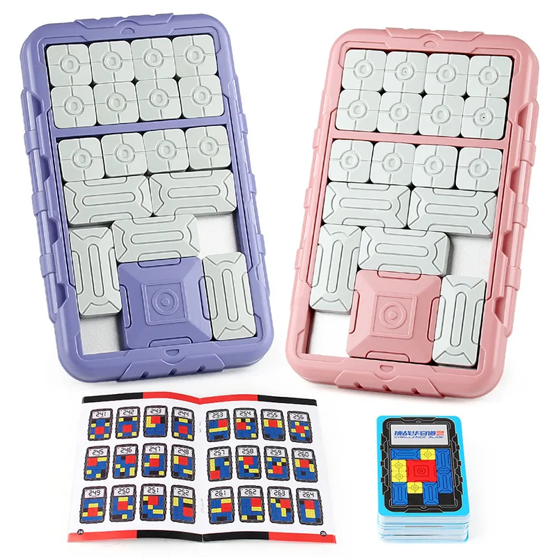 Intelligentes Huarongdao-Schiebepuzzle für Kinder, interaktives logisches Denkspiel für Eltern und Kinder, frühe Bildung, geistiges Spielzeug
