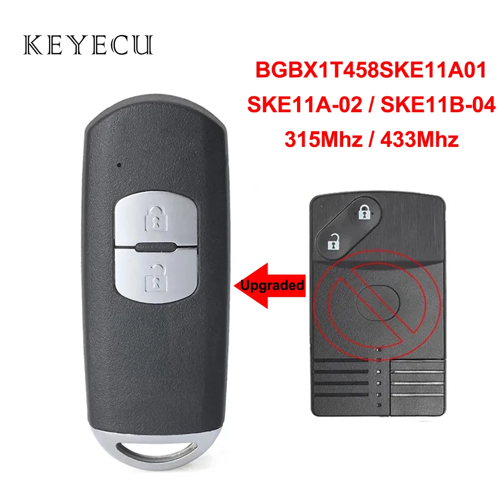 BGBX1T458SKE11A01 SKE11A-02 SKE11B-04 Modified Smart Remote Car Key Fob for Mazda CX9 2007 2008 2009 315MHz 433MHz