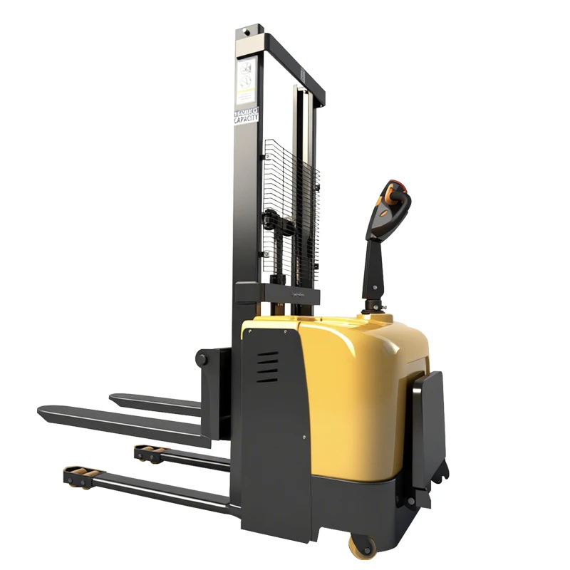 Customized Warehouse 1.5 Ton Automatic Electric Stacker Stand-on Electric Stacker With Pallet Stacker Electric 3m