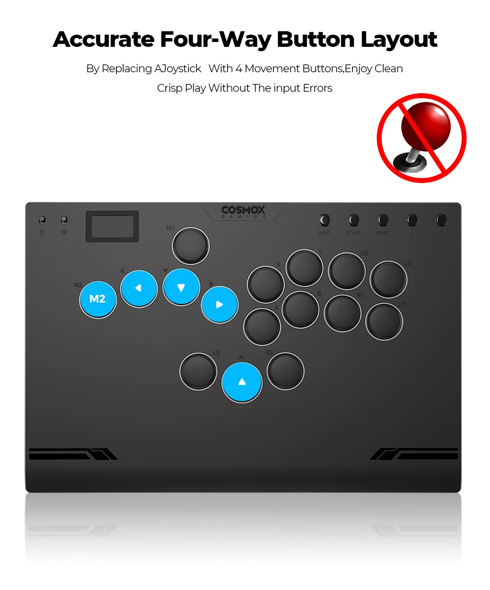 Haute42 M-Ultra Gen 2 Aluminium-Legierung Hebellos-Arcade-Stick Hitbox-Controller für PC/PS4/PS5 Arcade-Hebellos-Controller – Detail 9