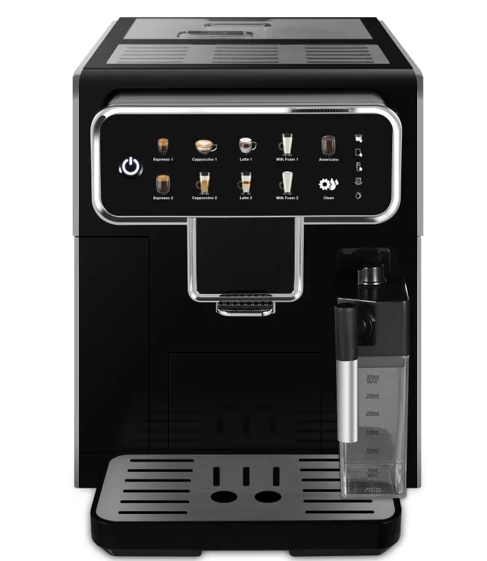 Máquina De Cafeteira Elétrica, Carcaça De Alumínio, Tela De Toque, Exibição, Controle Digital, Espresso Inteligente