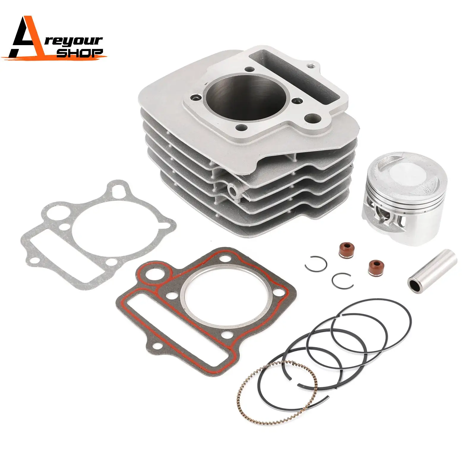 

56MM CYLINDER PISTON GASKET KIT FOR YX 140cc 150cc PITBIKES PIT BIKE YX140 ZS140
