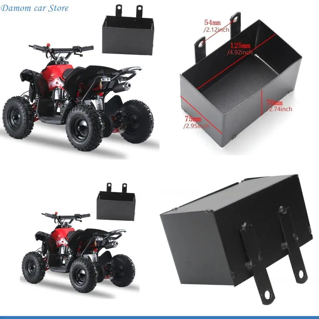 A2UC Universal Metal Battery Box Anti Corrosion Design Intelligent Power Management Bike Battery Tray for Youth Motorcycles