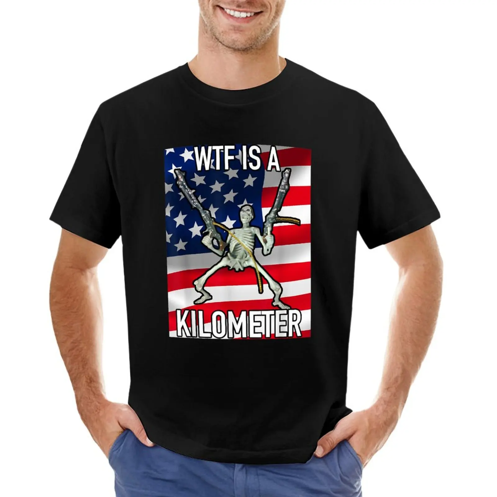 WTF Is A Kilometer T-shirt oversized hippie clothes shirts graphic tees boys animal print fitted t shirts for men