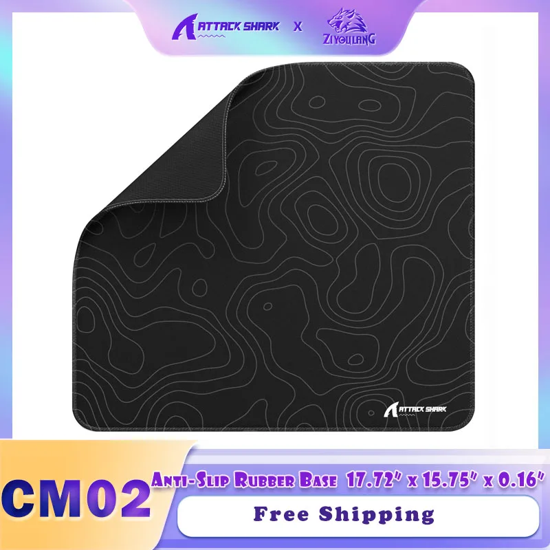 ZIYOULANG X ATTACK SHARK CM02 Gaming Mouse Pad for Esports Speed Large Mouse Pad Size L Laminate 17.72