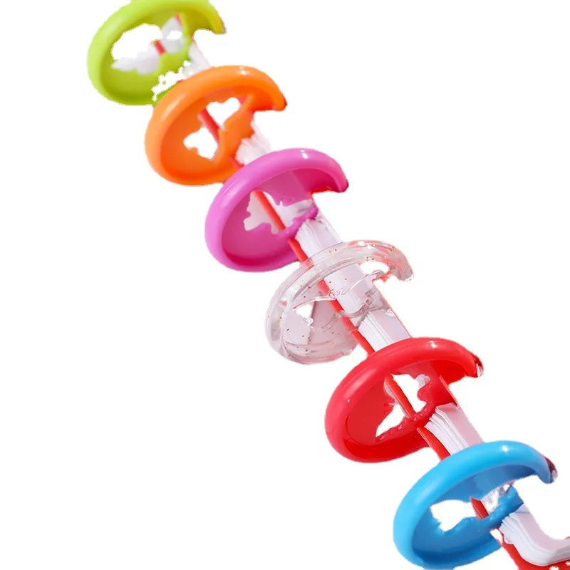 50Pcs 28mm Butterfly Style Mushroom Planning Binding Disc Loose-leaf Notebook Binding Ring Office School Binding Stationery