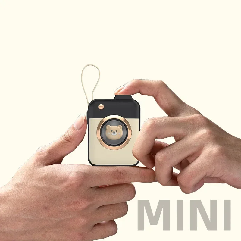 For IPhone 15 Xiaomi Power Bank 20000mAh 22.5W Fast Charging Mini Powerbank with Type C Cable Portable External Battery Charger