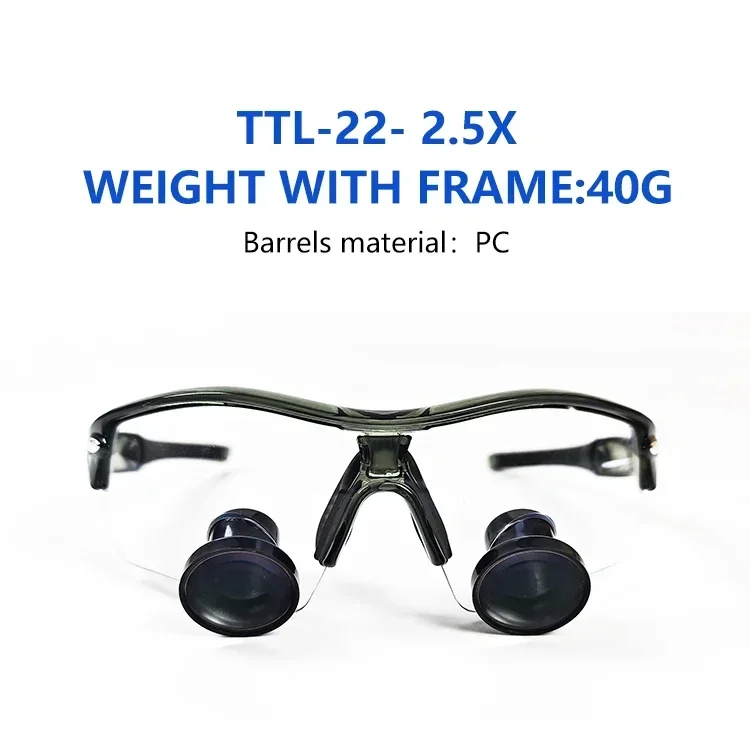 Burite new TTL 2.5X loupes HD  surgical  magnifying Protective goggles Excellent Optics comfortable