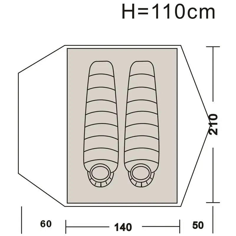خيمة خارجية لشخصين، خيمة 3 فصول، خيمة ألومنيوم للتخييم