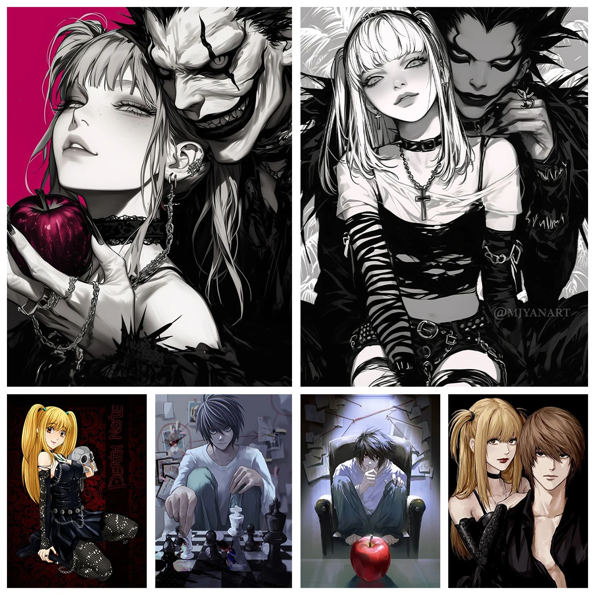 Japanese Lighting Decor - DEATH NOTE DIY Diamond Painting Japanese