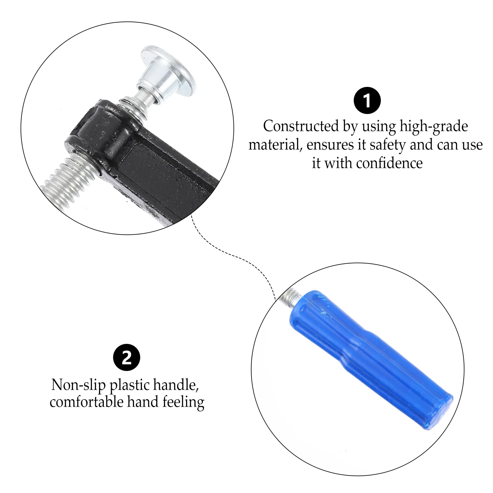 

4pcs Quick Clamping Tool Woodworking Fixing Clamp Non Slip H Side Protection Pads Lightweight Firm Installation Practical