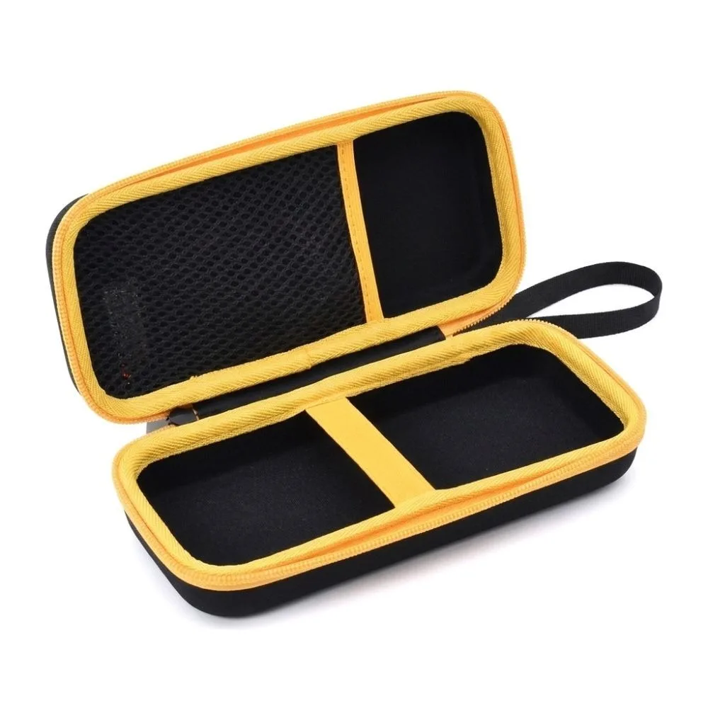 Durable EVA Clamp Meter Hard Case Black Shockproof Design Multimeter Storage Bag With Handle Oxford Cloth Portable EVA Case
