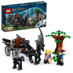 LEGO Harry Potter Hogwarts Carriage & Thestrals Set with 2 Winged Horse Figures and Luna Lovegood Minifigure for Kids 7+ 76400