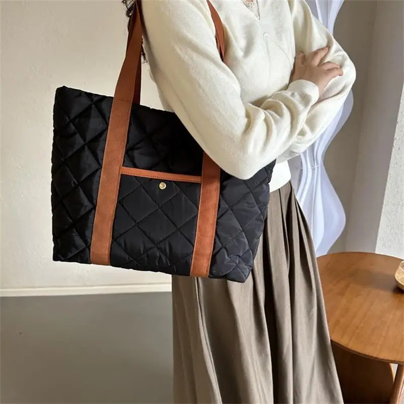 سعة كبيرة أسفل حقيبة كتف موضة حقيبة يد لينة البخاخ أمي حقيبة المرأة تخفيف عادية بسيطة حقيبة التخزين حقائب الكمبيوتر