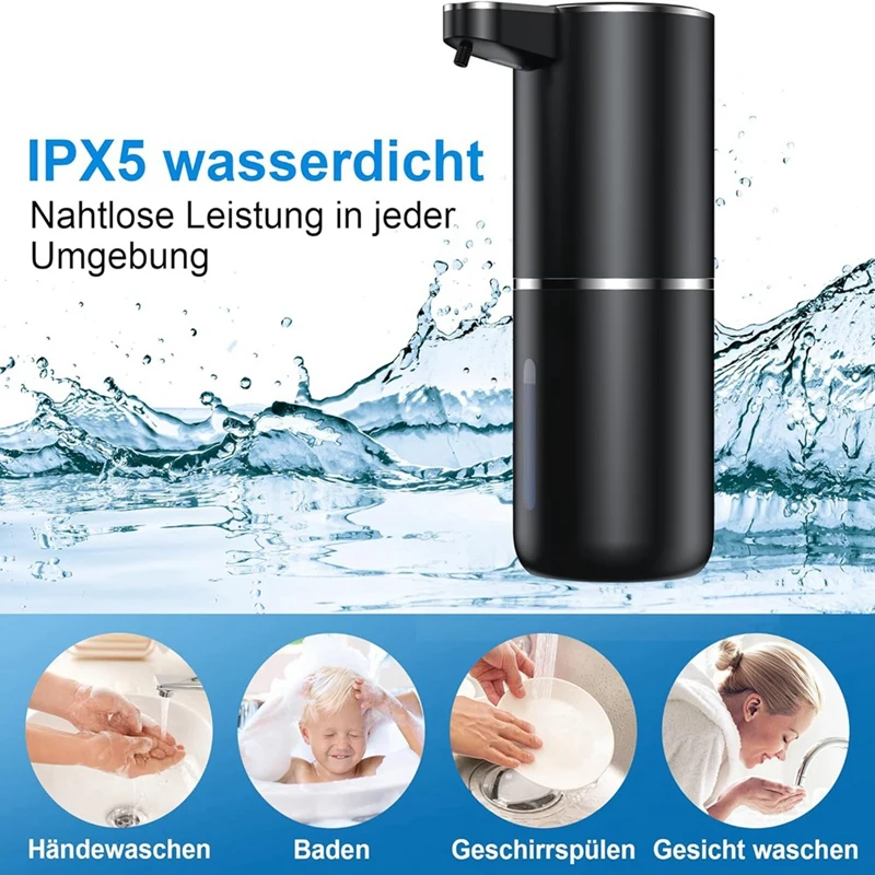 Automatische Zeepdispenser, 380 Ml, Elektrische Wandmontage, Contactloze Automatische Zeepdispenser, Usb Oplaadbaar