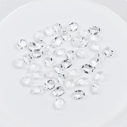 8X10MM Transparent Oval K9 Pointed Back Rhinestone  Nail Crystal Decoration for women's Clothing Beads for Needlework